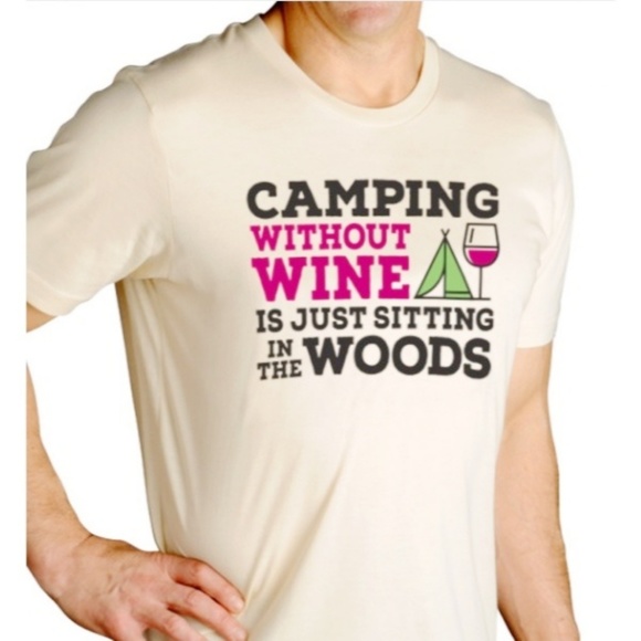 Chris's Stuff Other - CHRIS'S STUFF Camping Without Wine graphic t-shirt